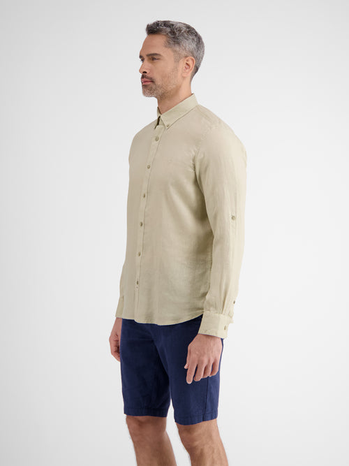 Lerros Lässiges Herren Leinenhemd, Langarm Zeitlich begrenztes Angebot