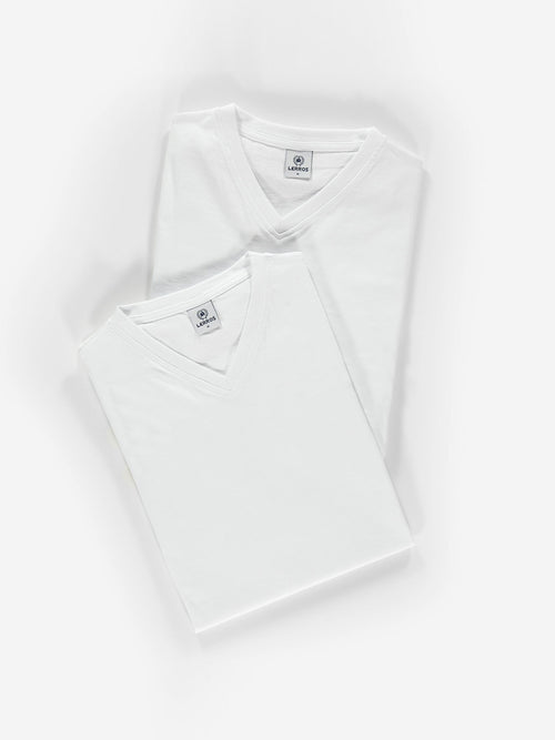 Lerros Doppelpack Herren T-Shirt, V-Neck in Premium Baumwollqualität Letzte 3 Tage