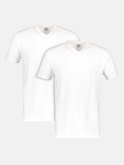 Lerros Doppelpack Herren T-Shirt, V-Neck in Premium Baumwollqualität Letzte 3 Tage