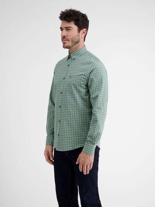 Lerros Langarmhemd, kariert, klassischer Button-down-Kragen Neueste Stile