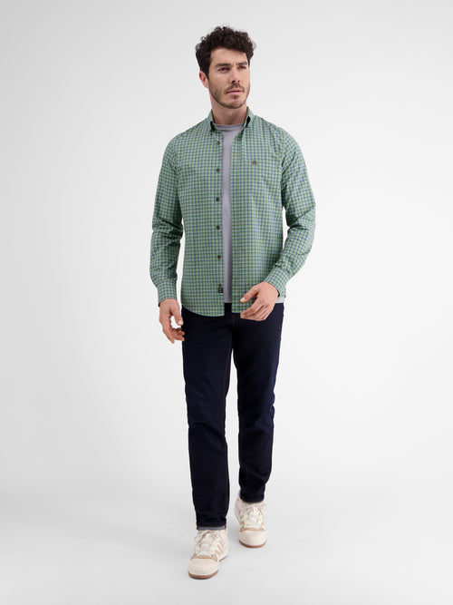 Lerros Langarmhemd, kariert, klassischer Button-down-Kragen Neueste Stile