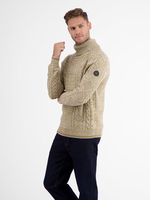 Lerros Jacquard-Rollkragenpullover Saisonschlussverkauf