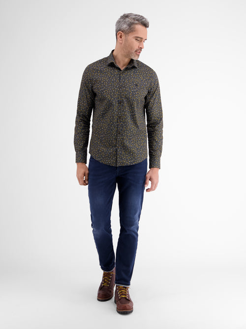 Lerros Poplin-Stretchhemd mit AOP Online Outlet