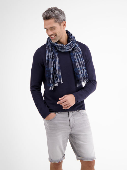 Lerros Schal mit Stripe-Check-Muster Fabrikladen