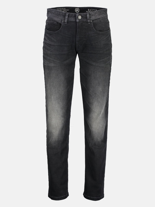 Lerros BAXTER 5-Pocket-Denim im Used-Look, RELAXED FIT, black Im Verkauf