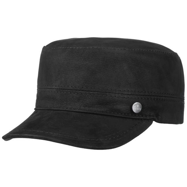 Lierys Cubano Leder Armycap Bis zu 55% Rabatt