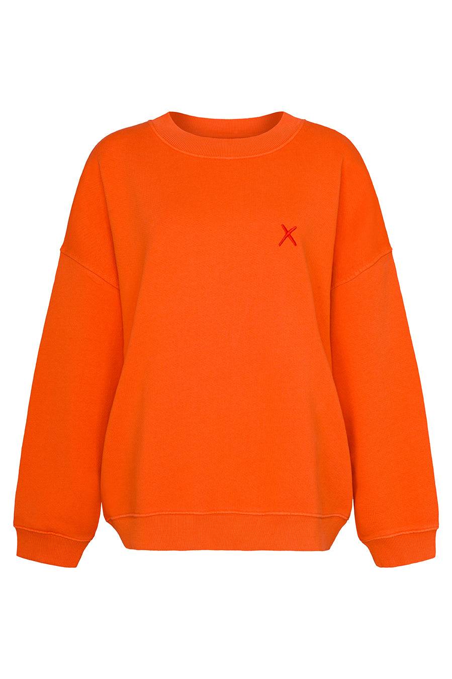Liv Bergen Sweater RIVA in strong orange Super Sparpreis