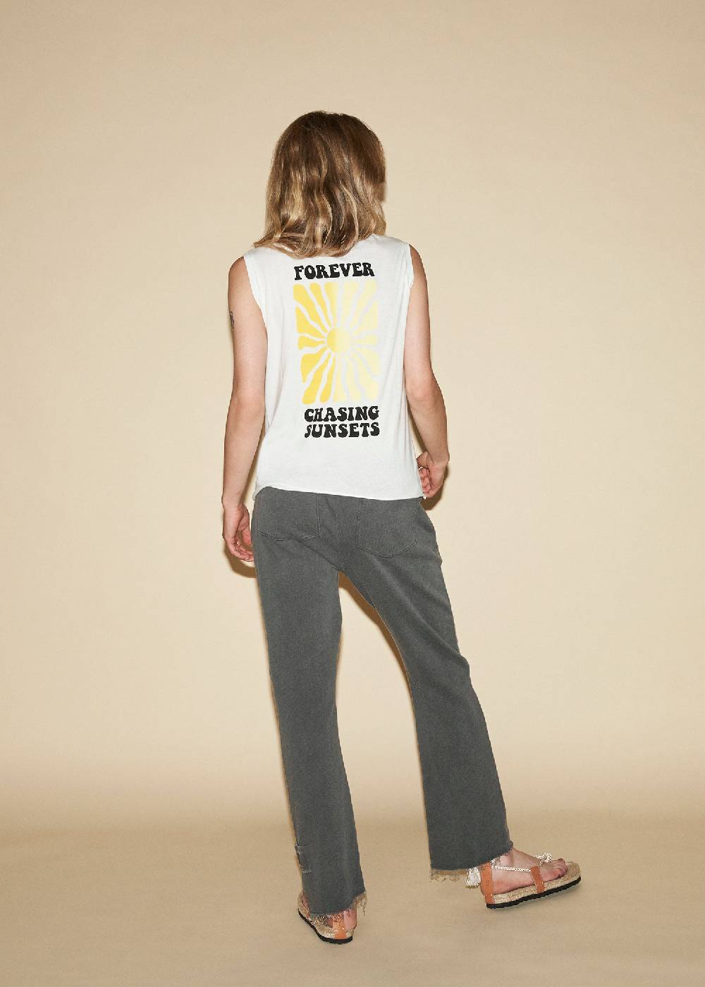 Liv Bergen Top SUNSET in charcoal Super Rabatt