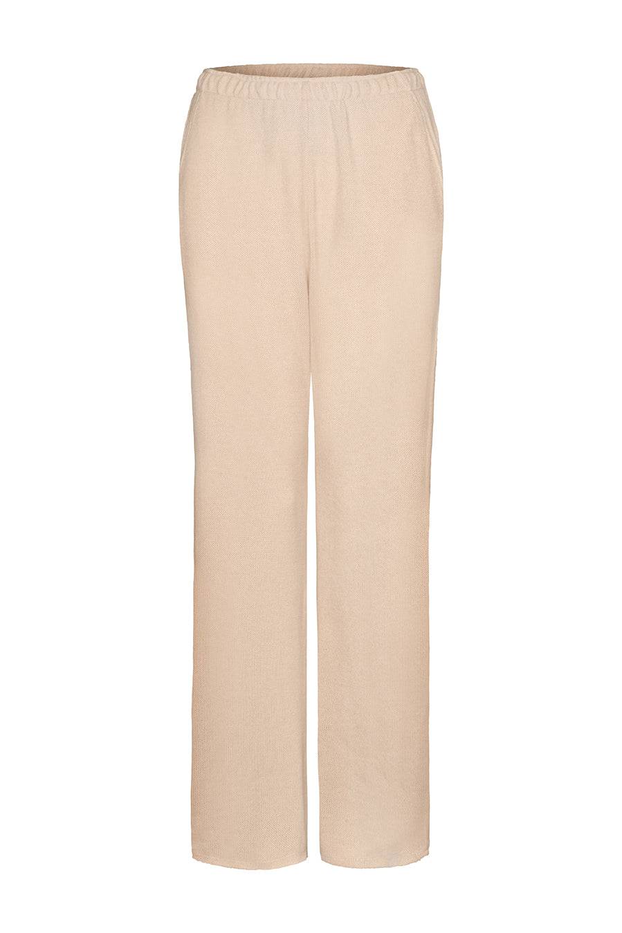 Liv Bergen Hose Knit in creme Fabrikpreis