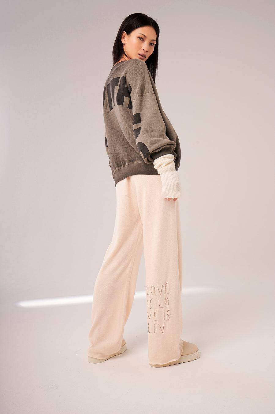 Liv Bergen Hose Knit in creme Fabrikpreis
