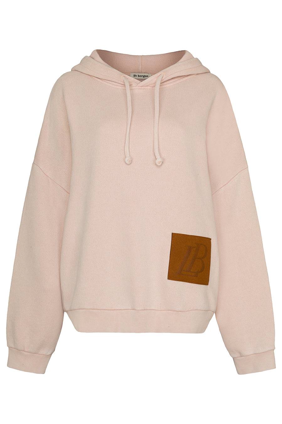 Liv Bergen Hoodie Fade Out in ruby tan Sonderangebot