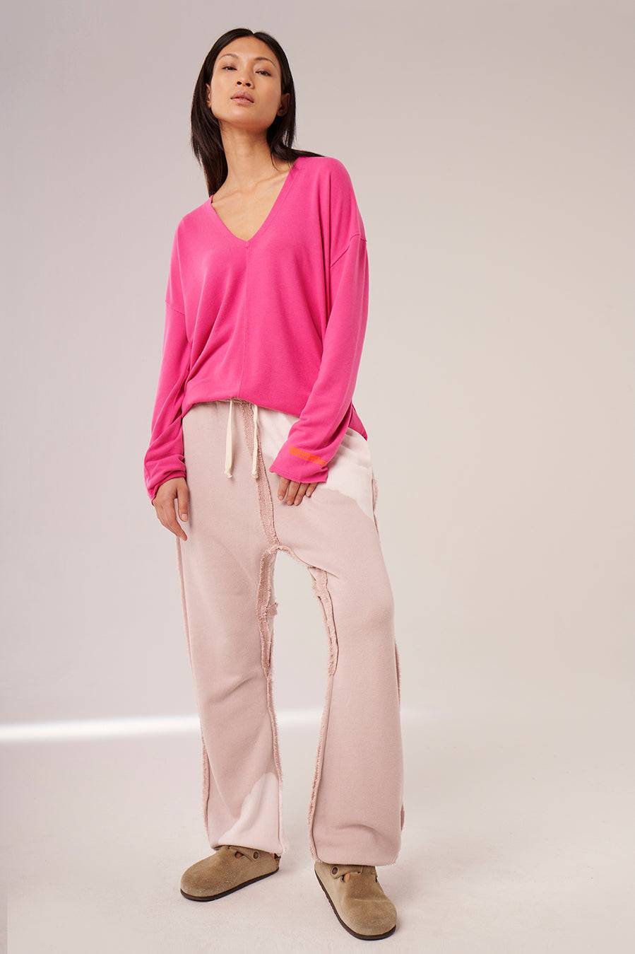 Liv Bergen Hose Bleached in old rose Günstig kaufen