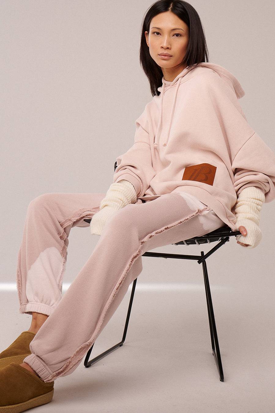 Liv Bergen Hose Bleached in old rose Günstig kaufen