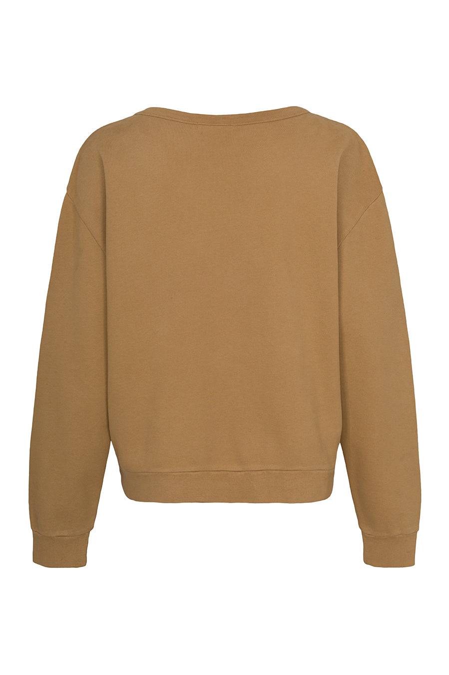 Liv Bergen Sweater Organic in camel Große Rabatte