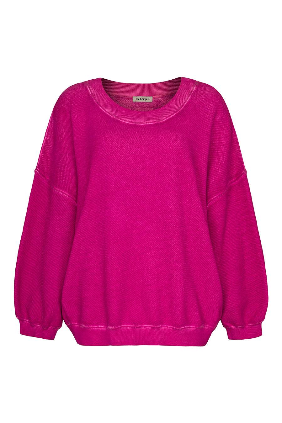 Liv Bergen Oversized Sweater Liv in neon pink Sonderangebot