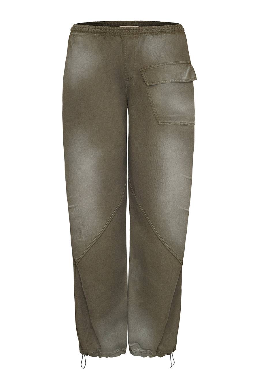 Liv Bergen Hose Tencel in army Neueste Stile