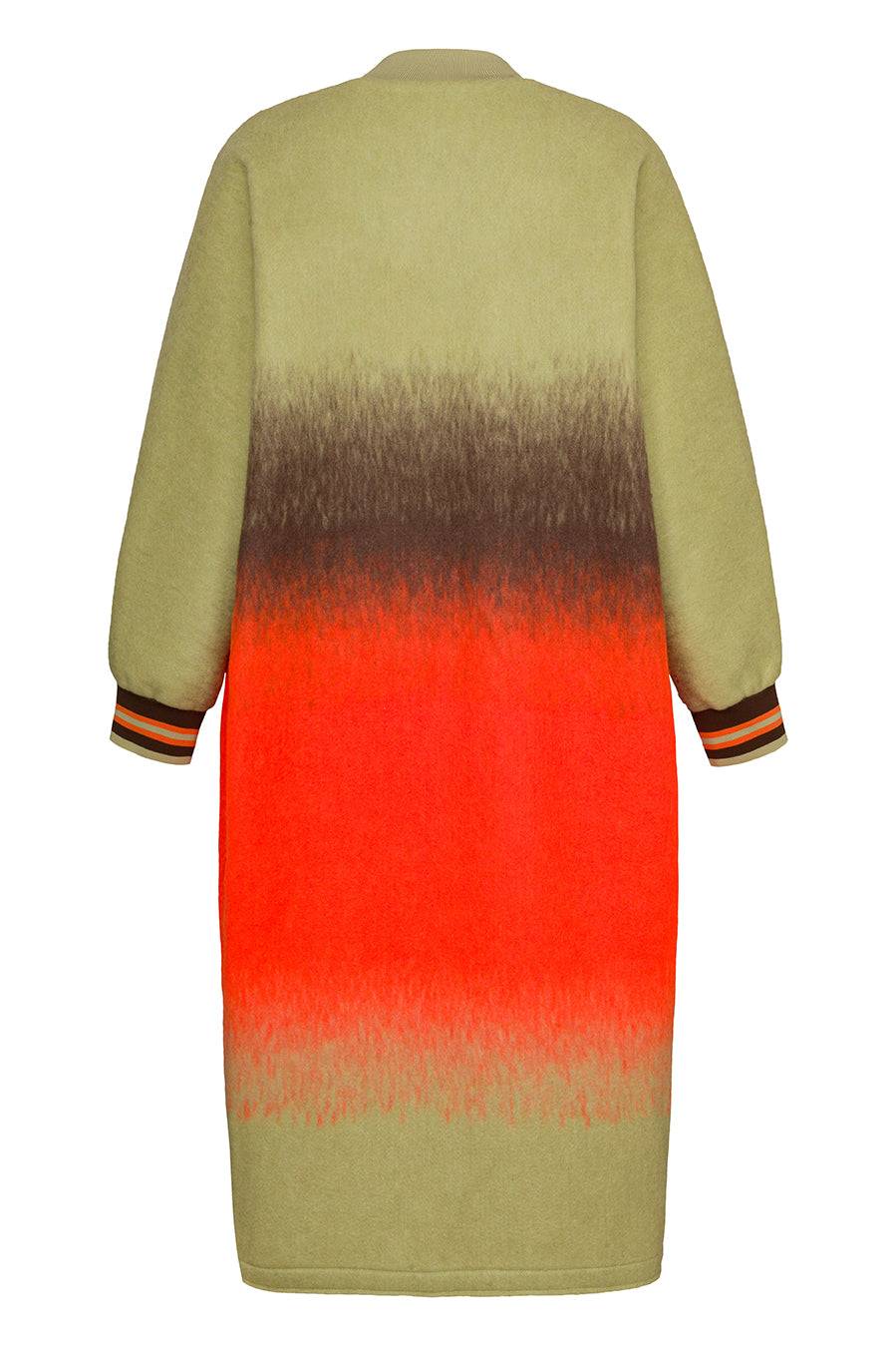 Liv Bergen Mantel Colored in green/orange Zeitbegrenzte Promotion