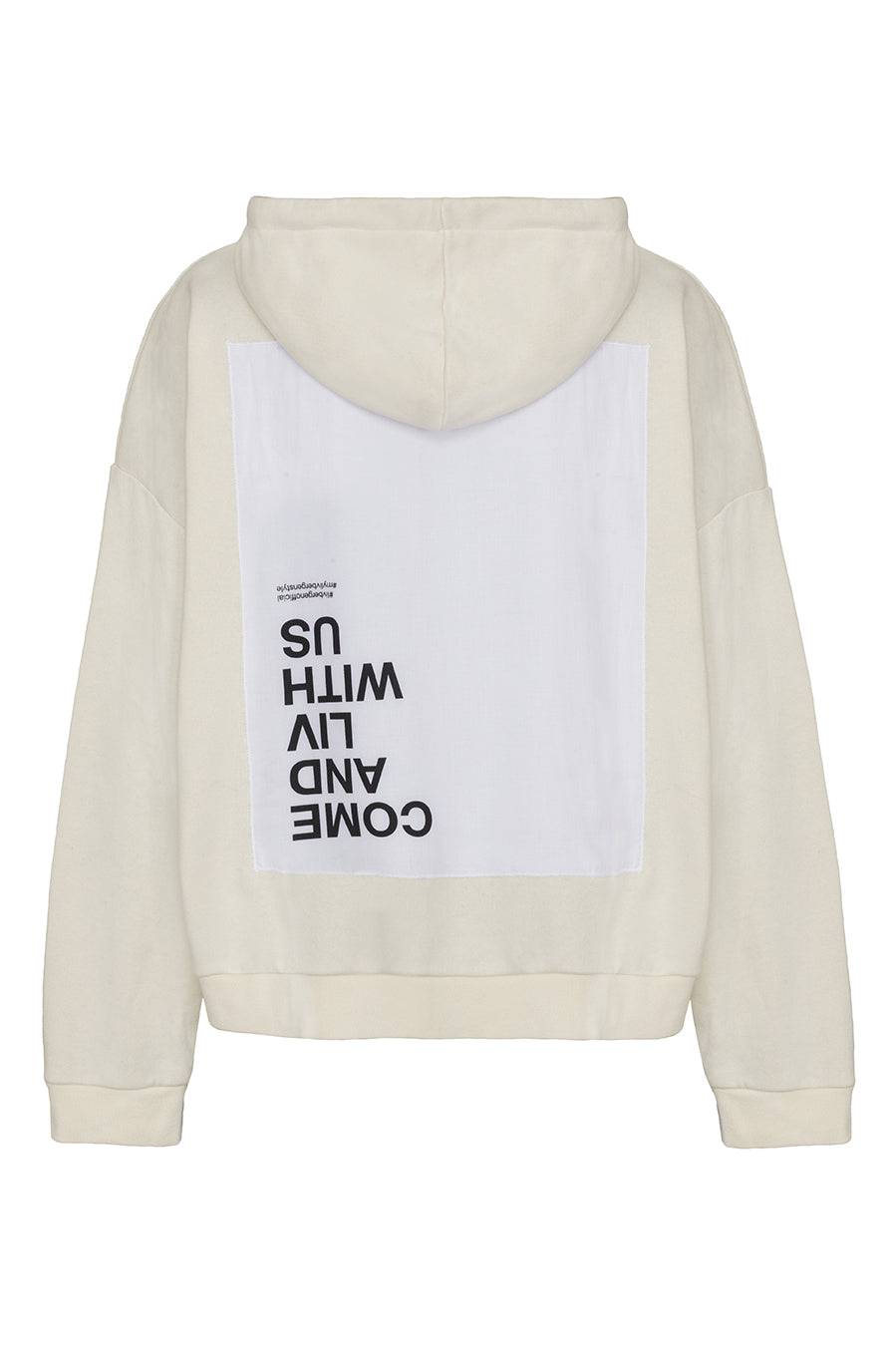 Liv Bergen Hoodie Come in offwhite Nur noch ein Tag übrig