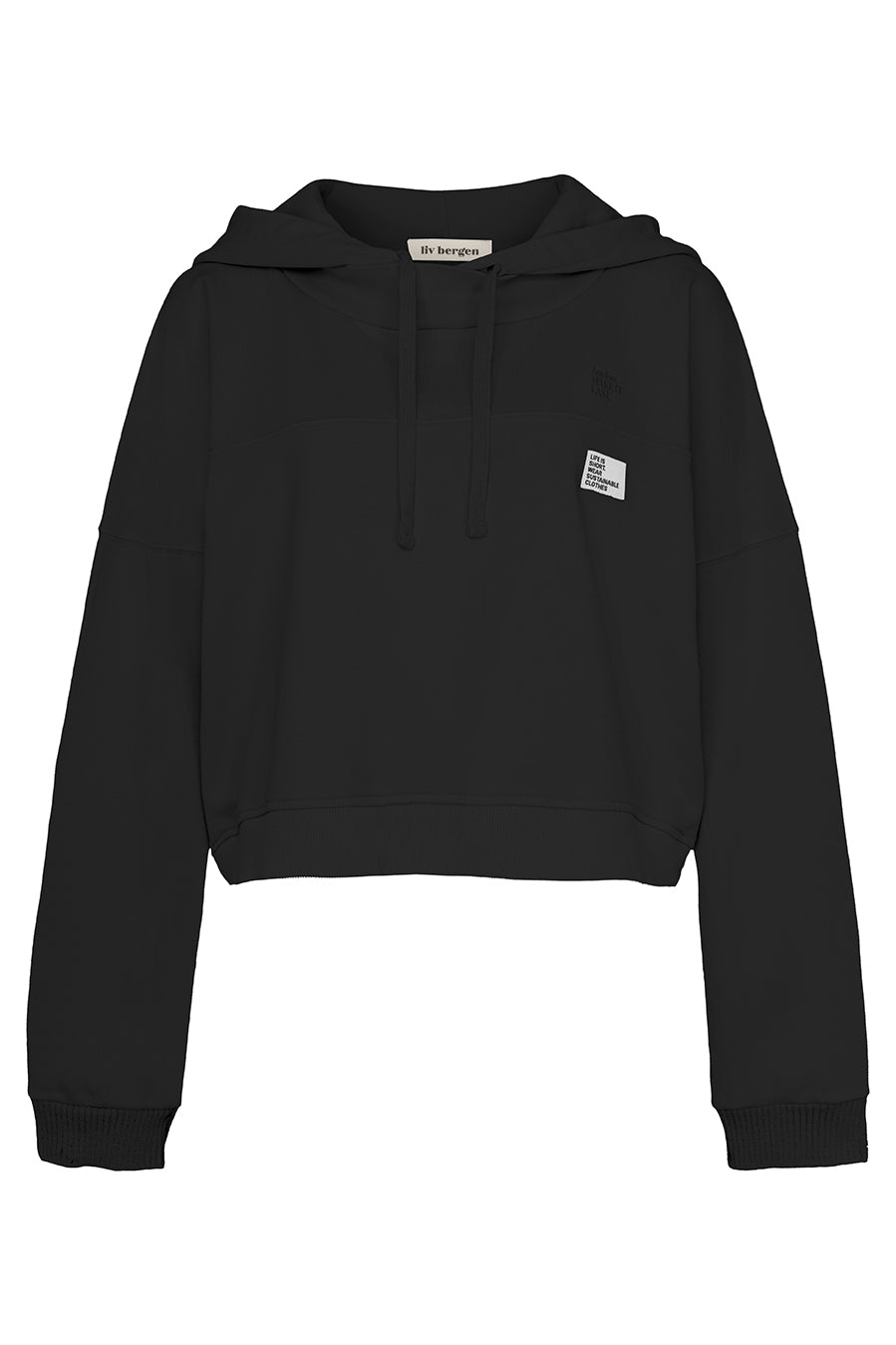 Liv Bergen Hoodie Organic in black Im Verkauf