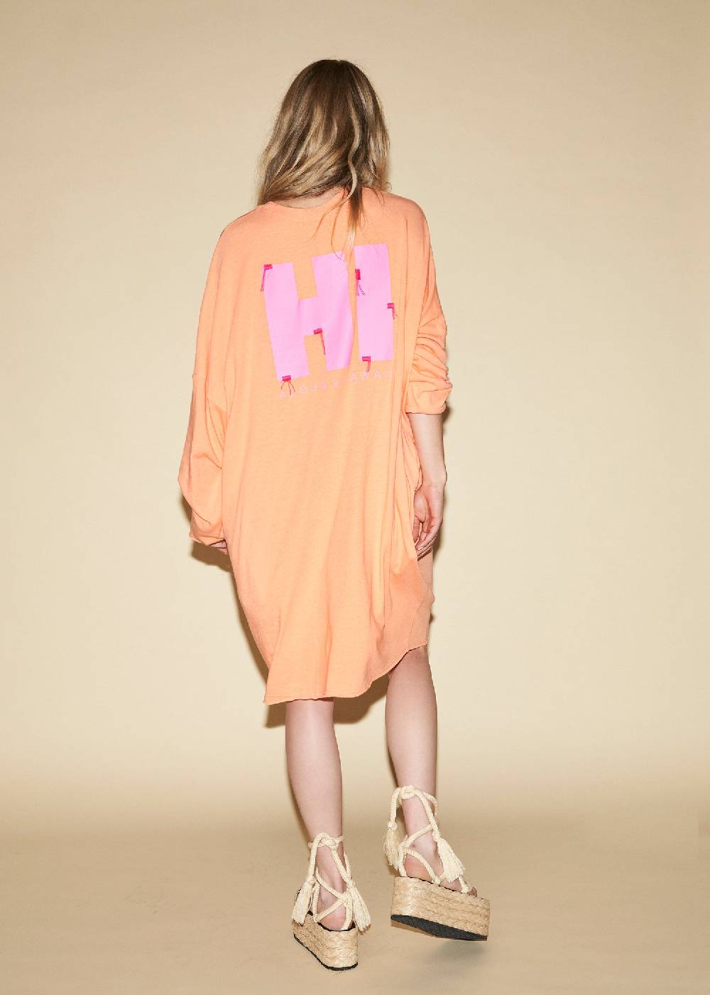 Liv Bergen Kleid HI in neon orange Günstiger Verkauf
