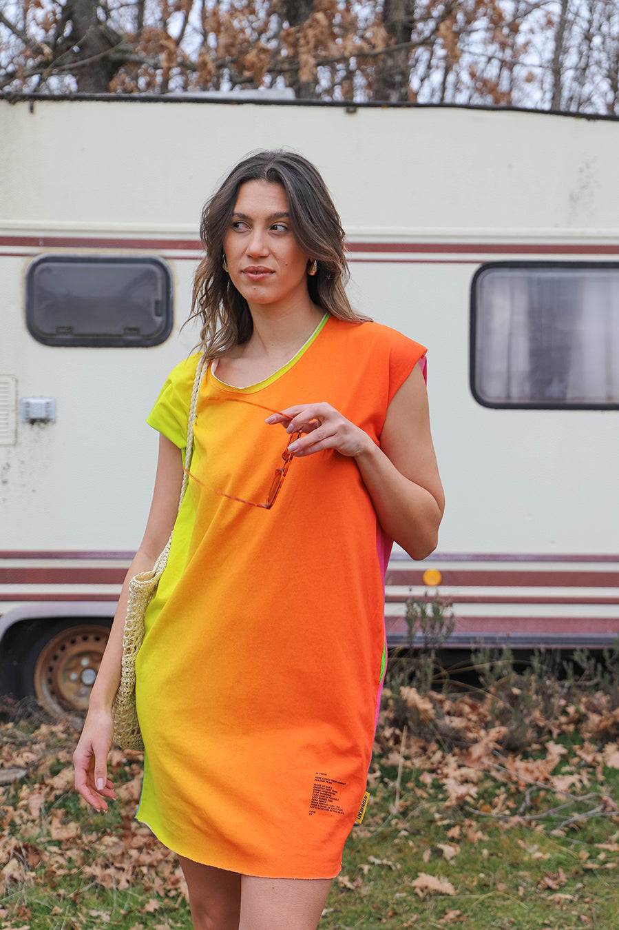 Liv Bergen Kleid Rainbow in multicolour Meist gekauft