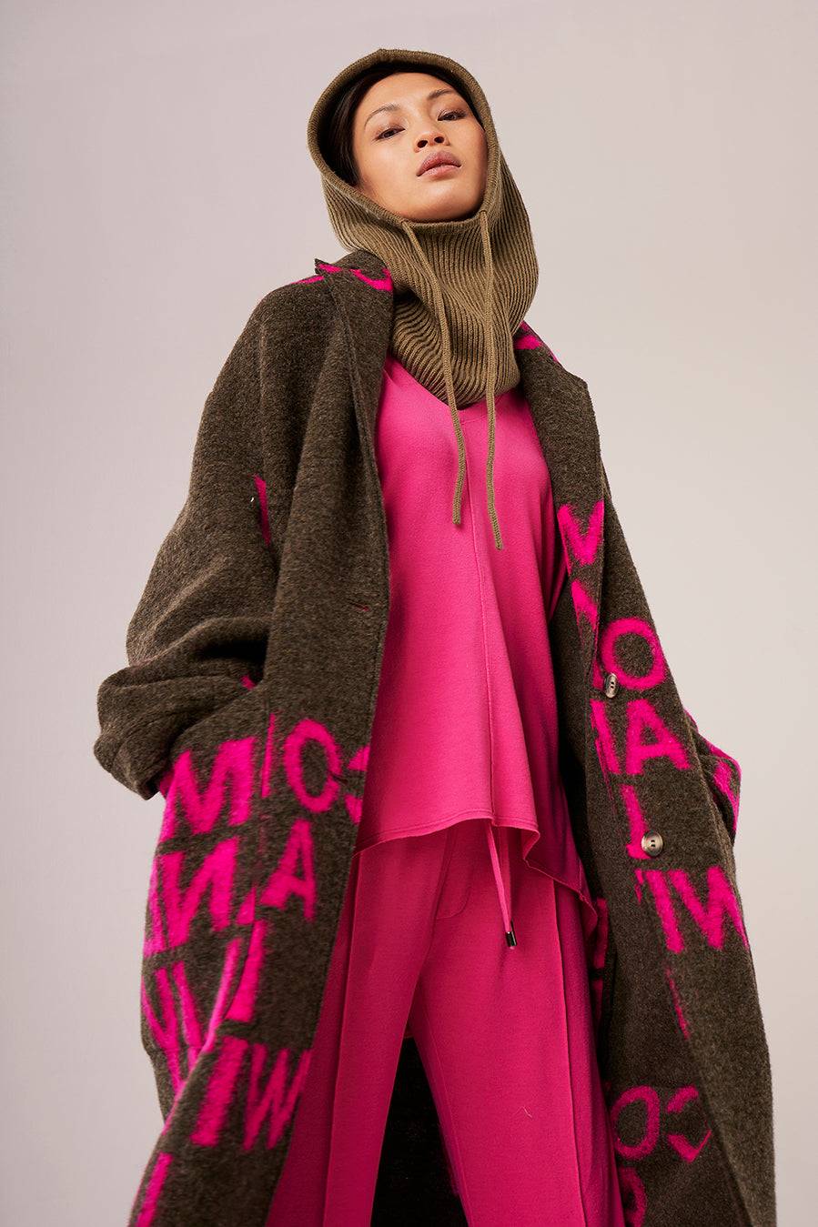 Liv Bergen Mantel Come in pink/brown Versandkostenfrei