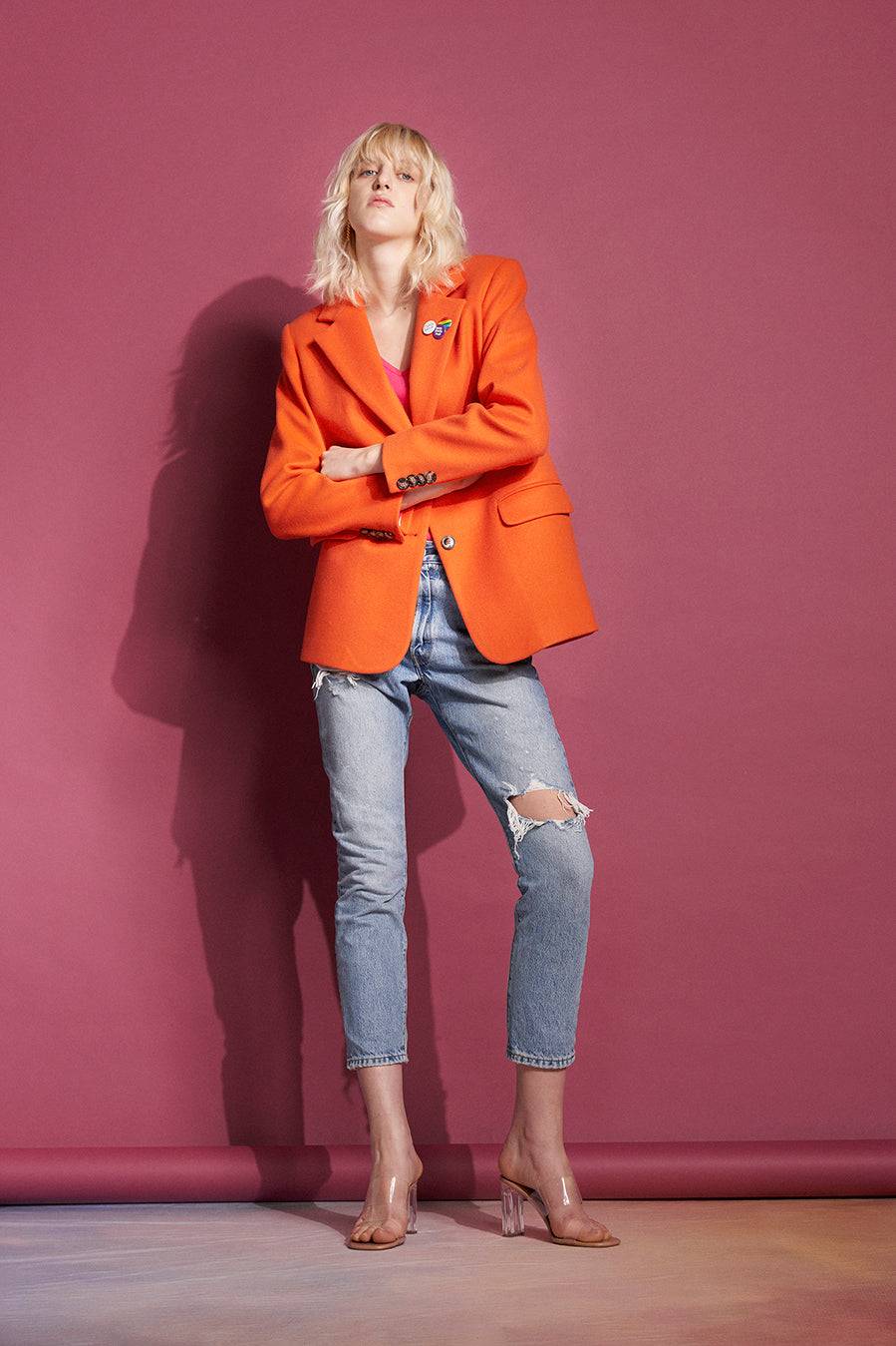 Liv Bergen Blazer in orange Lagerräumung
