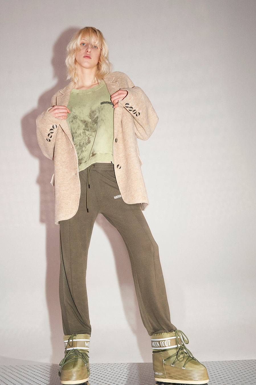 Liv Bergen Oversized Jacke "THAT DON'T IMPRESS ME MUCH" in sand Neueste Mode