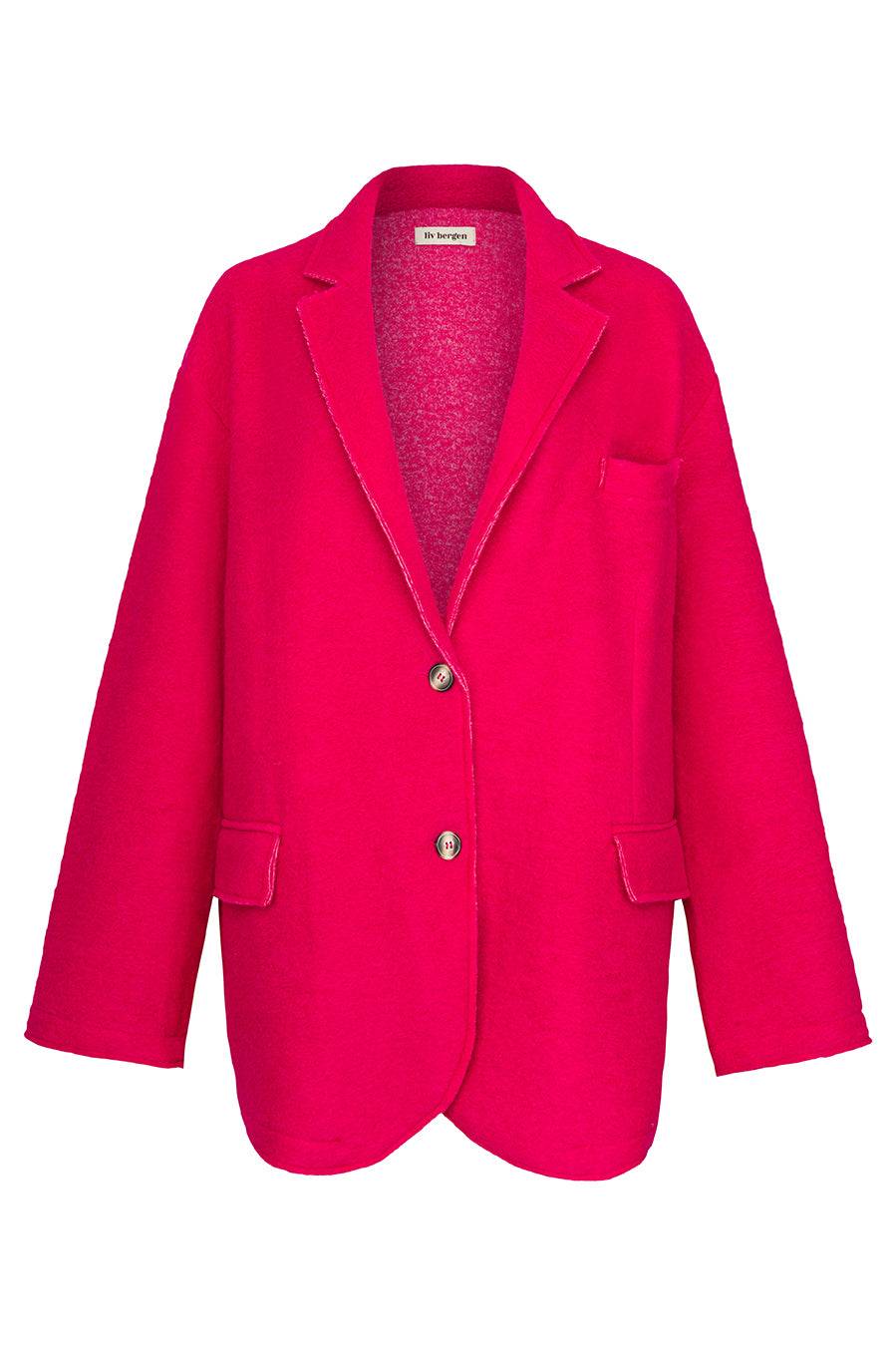 Liv Bergen Oversized Jacke "THAT DON'T IMPRESS ME MUCH" in pink Räumungsverkauf