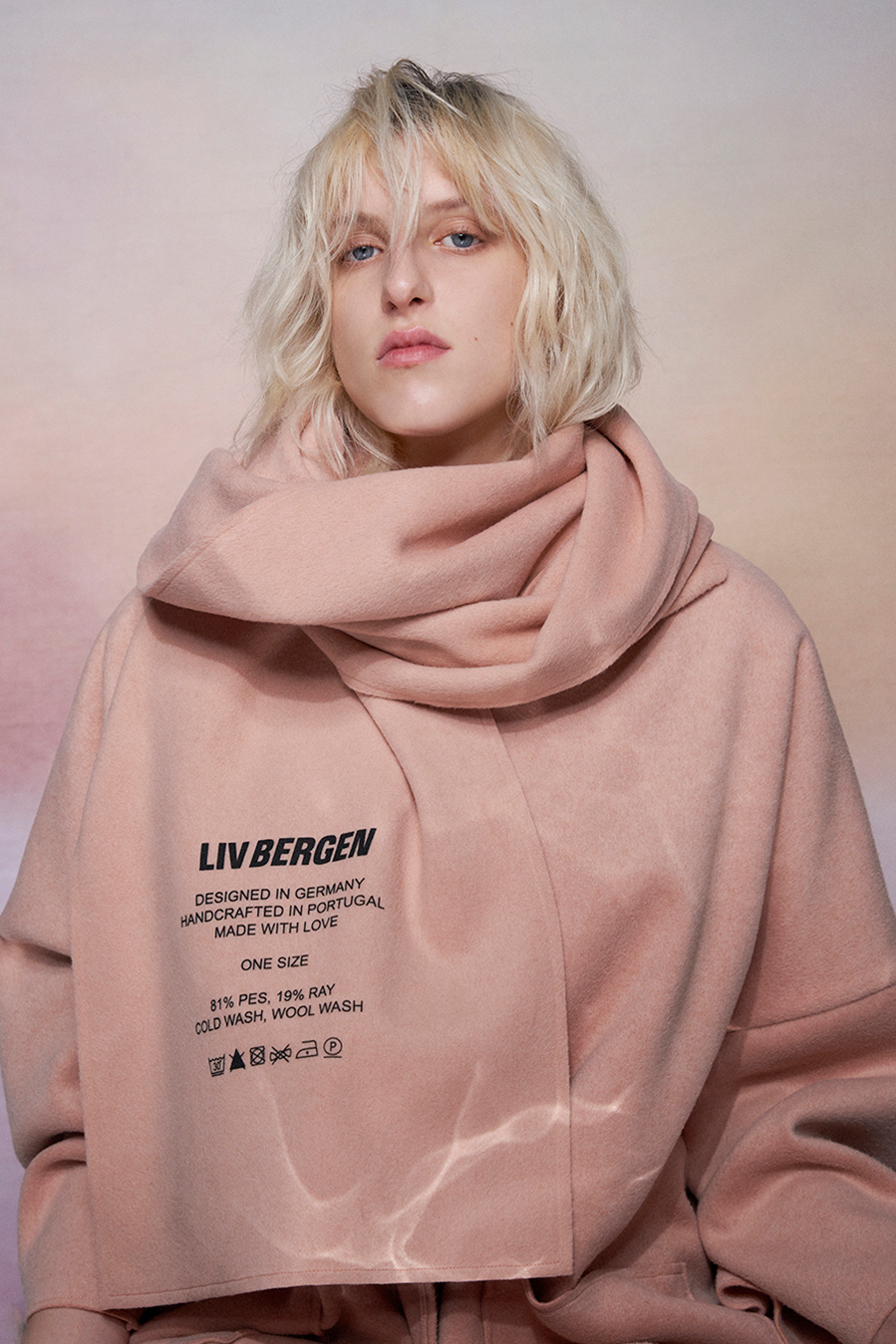 Liv Bergen Schal LIV BERGEN in powder Super Sparpreis