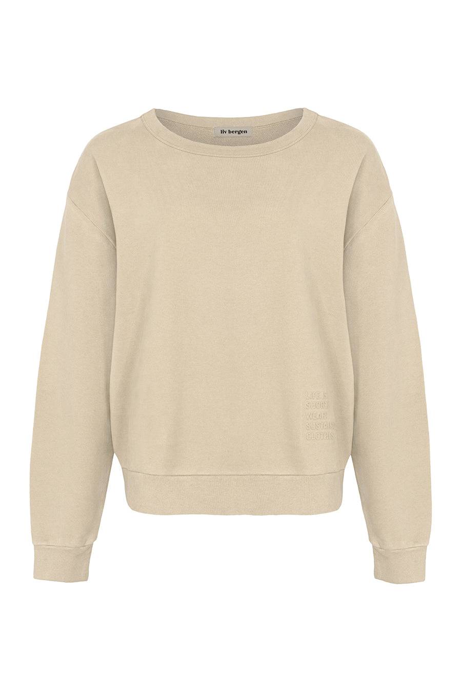 Liv Bergen Sweater Organic in gray mom Hotsell