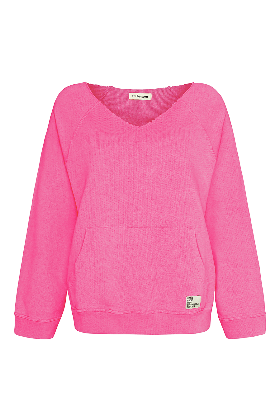 Liv Bergen V-Sweater "100% Organic Cotton" in rose Cyber Monday