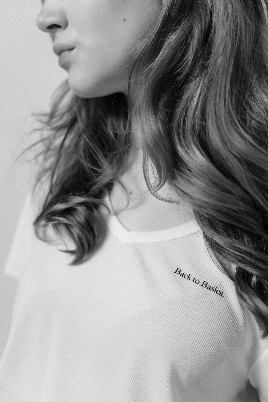 Liv Bergen T-Shirt Basics in optic white Sonderangebote