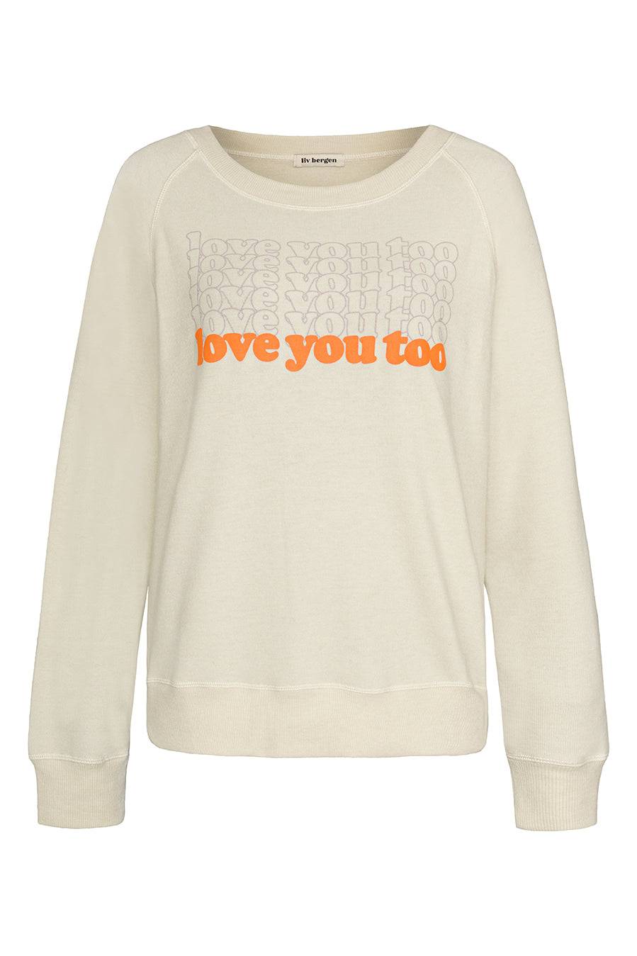 Liv Bergen Sweater LOVE in silver Bis zu 65% Rabatt