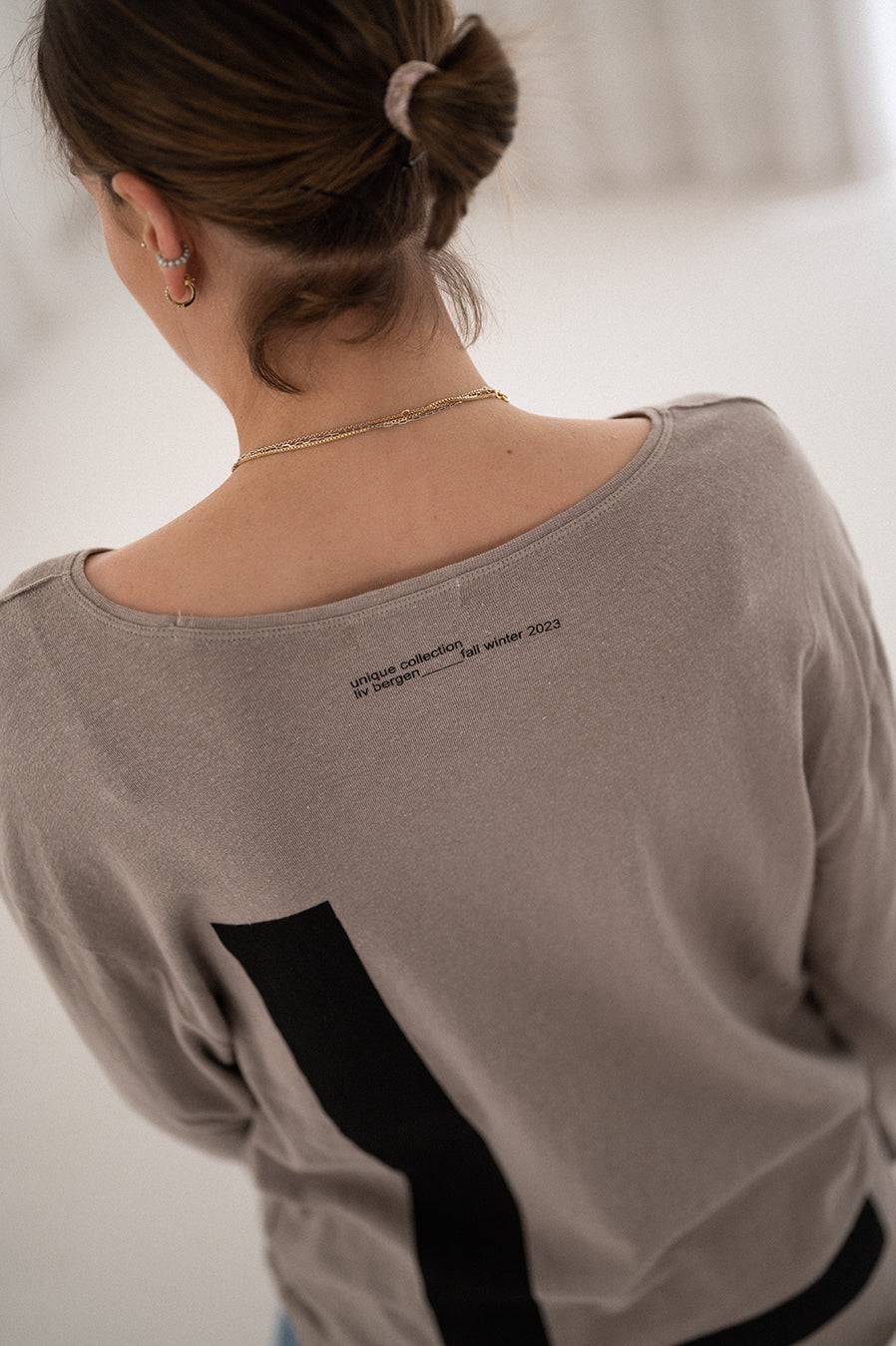 Liv Bergen Longsleeve L in grey 50% Rabatt mit kostenlosem Versand