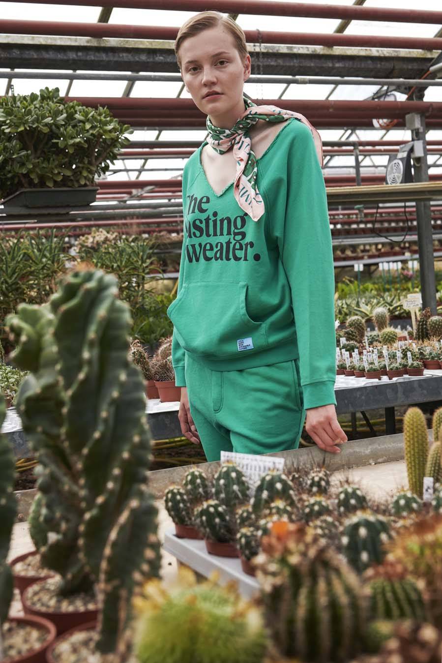Liv Bergen Hose "100% Organic Cotton" in emerald zollfrei