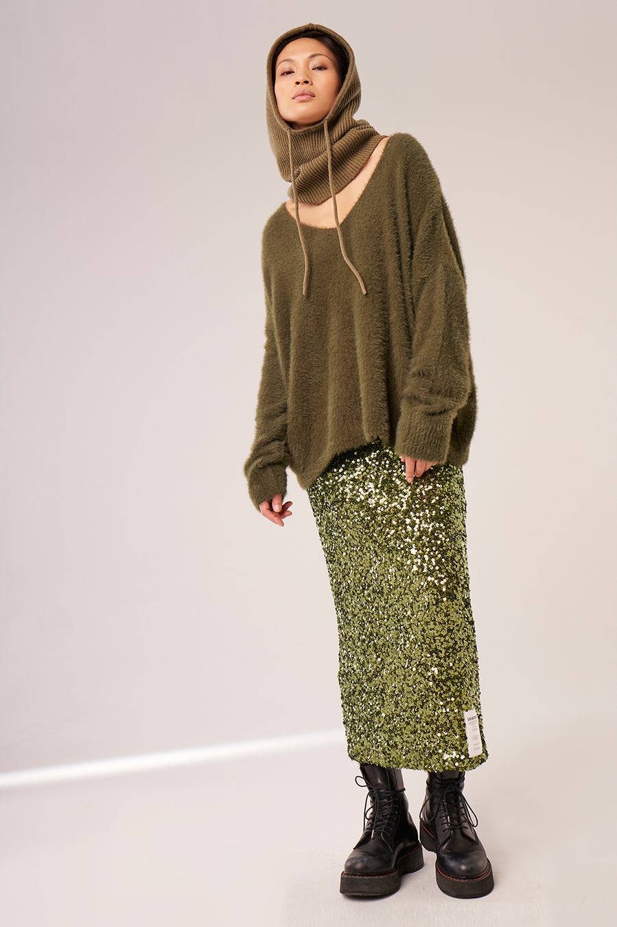 Liv Bergen Sweater HI knit in black Nur noch ein Tag übrig