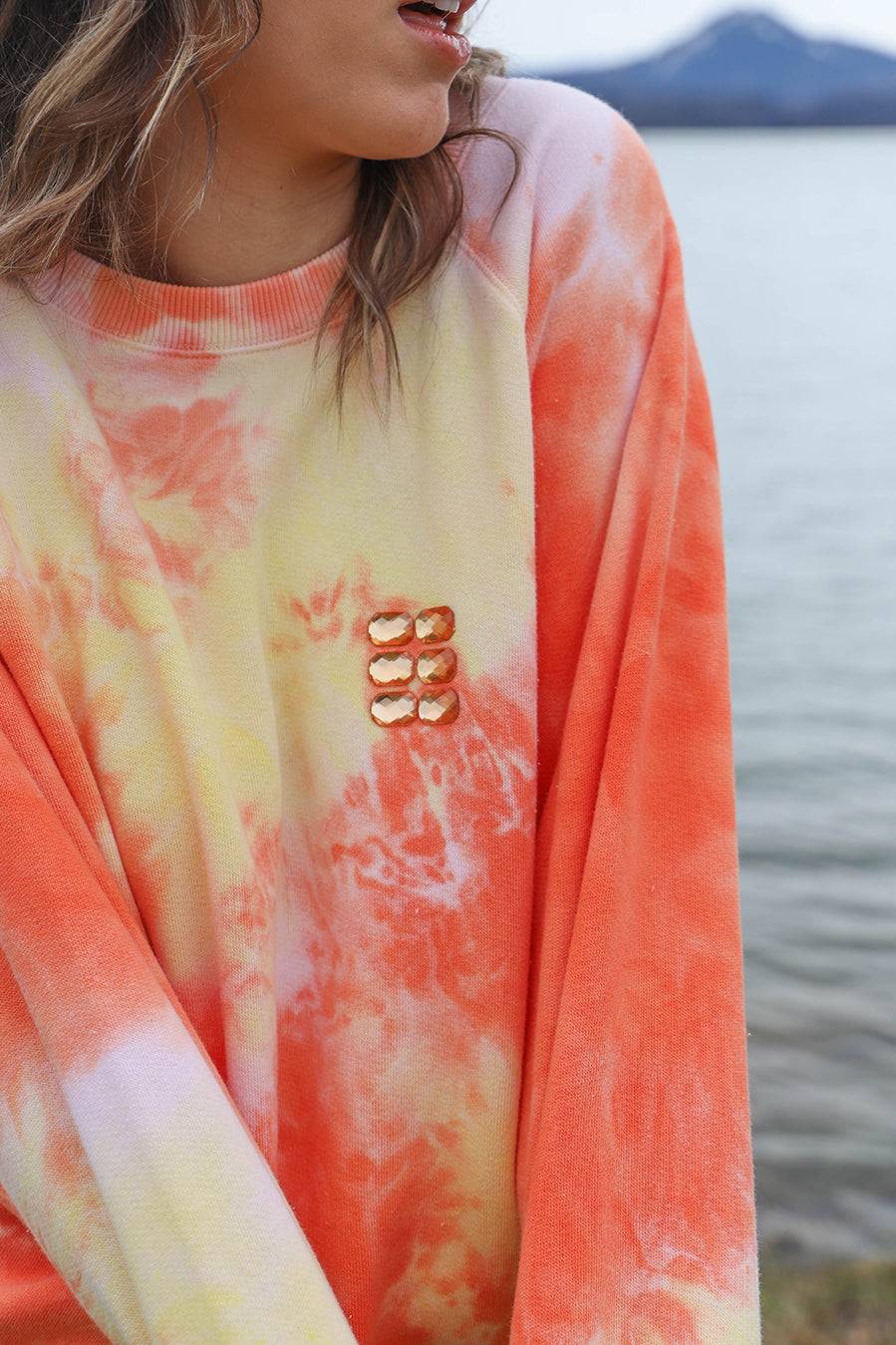 Liv Bergen Sweater Clouds in orange Rabatte dieses Monats