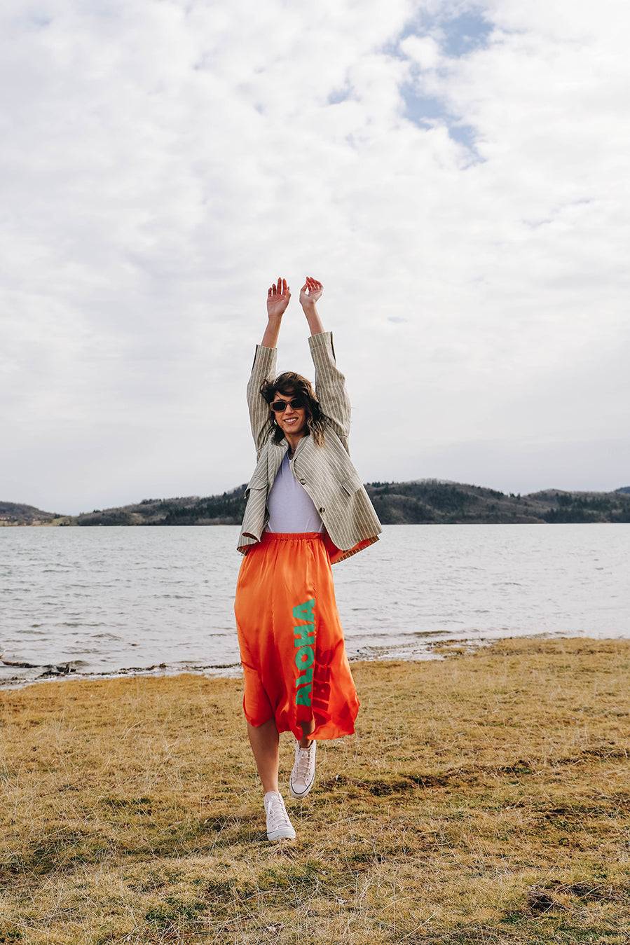 Liv Bergen Rock ALOHA VIBES in orange Hotsell