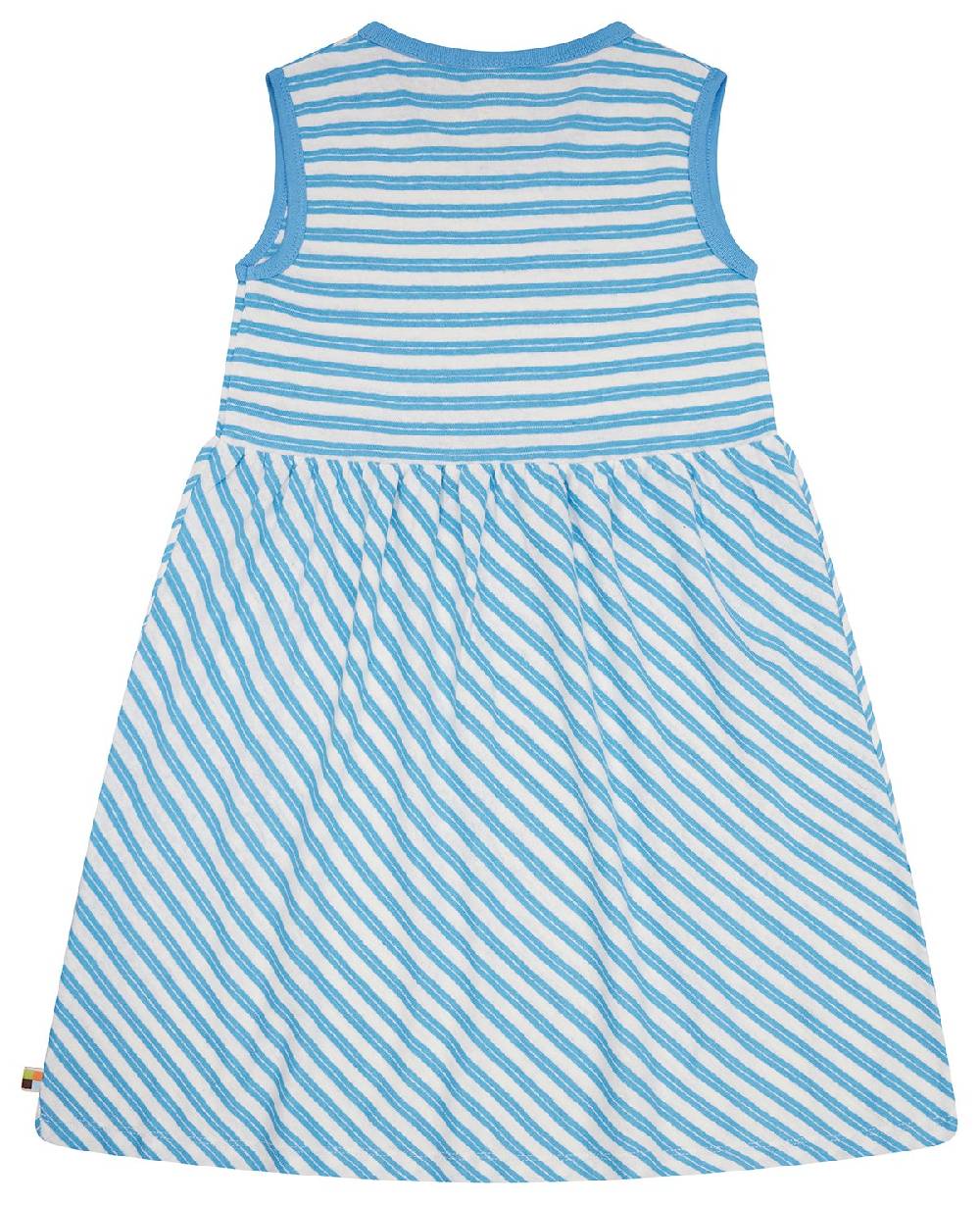 ﻿Loud Proud Kleid Streifen mit Leinen Saisonale Angebote
