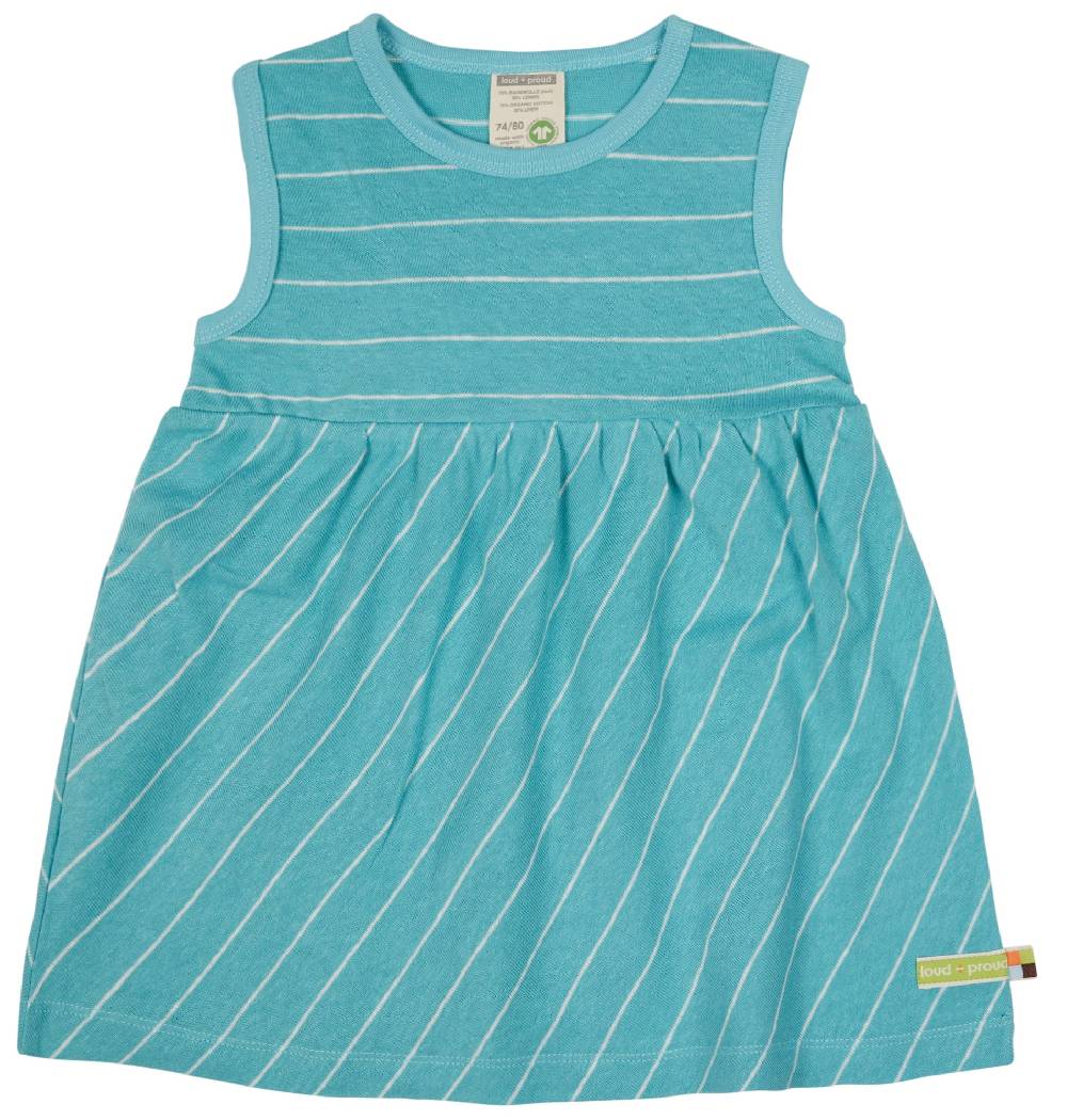 Loud Proud Kleid Streifen mit Leinen Versandkostenfrei