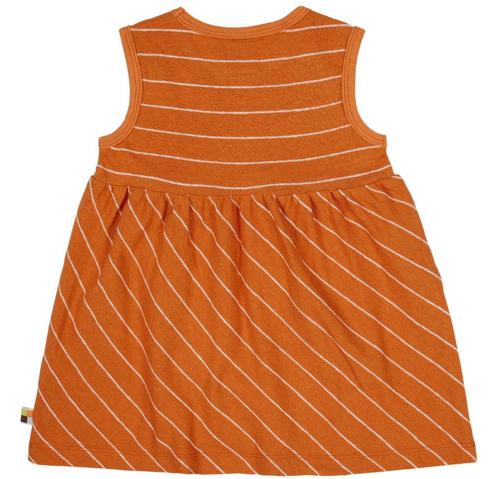 Loud Proud Kleid Streifen mit Leinen Großer Ausverkauf