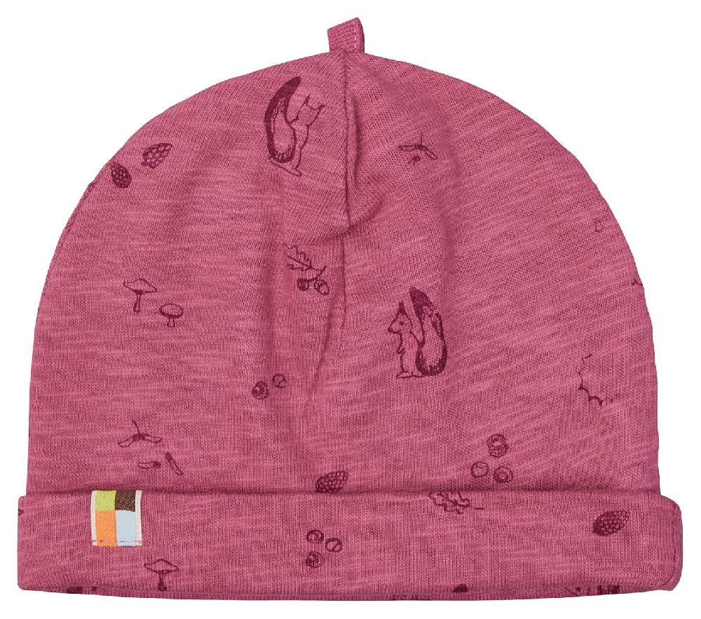 Loud Proud Beanie aus Slub Jersey mit Druck Räumungsverkauf