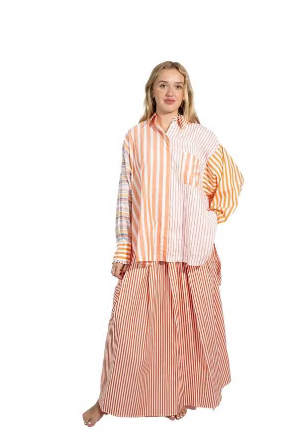 Love Joy Victory RE-BIRTH PATCHWORK BLUSE Strelitza Lagerräumung