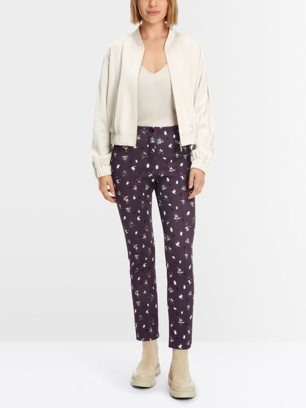 Marc Cain Hose mit Pinguin-Print - Modell SYDNEY Letzter Tag