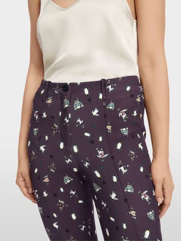 Marc Cain Hose mit Pinguin-Print - Modell SYDNEY Letzter Tag