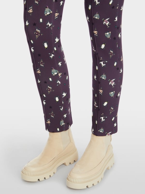 Marc Cain Hose mit Pinguin-Print - Modell SYDNEY Letzter Tag