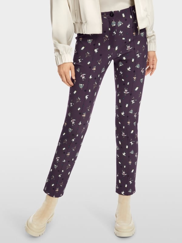 Marc Cain Hose mit Pinguin-Print - Modell SYDNEY Letzter Tag