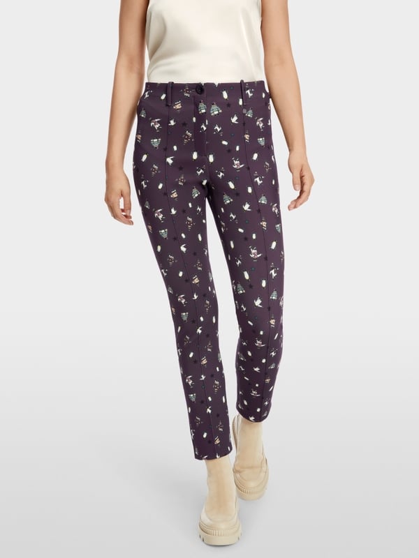 Marc Cain Hose mit Pinguin-Print - Modell SYDNEY Letzter Tag
