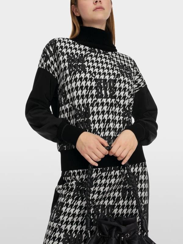 Marc Cain Chickcheck-Sweater Knitted in Germany Bis zu 55% Rabatt